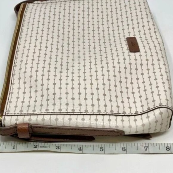 Fossil Devon Crossbody Shoulder Bag Purse Man Made Vegan Leather Sustainable - Picture 6 of 6